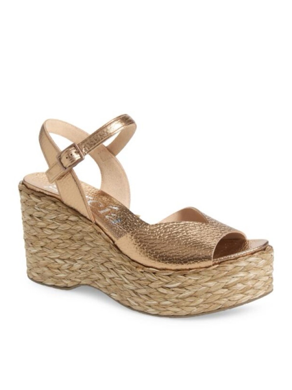 New Pedro Garcia Doina Ankle Strap Platform Sandal Sz 9.5
